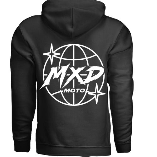 MXD Moto Globe black hoodie